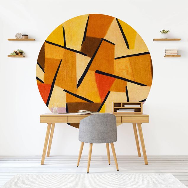 Self-adhesive round wallpaper - Paul Klee - Harmonized Fight