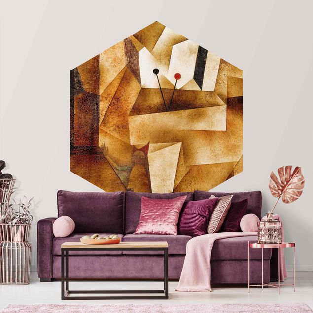 Self-adhesive hexagonal pattern wallpaper - Paul Klee - Timpani Organ