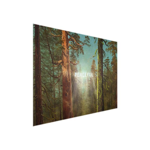 Glass print - Peaceful - Landscape format 4:3