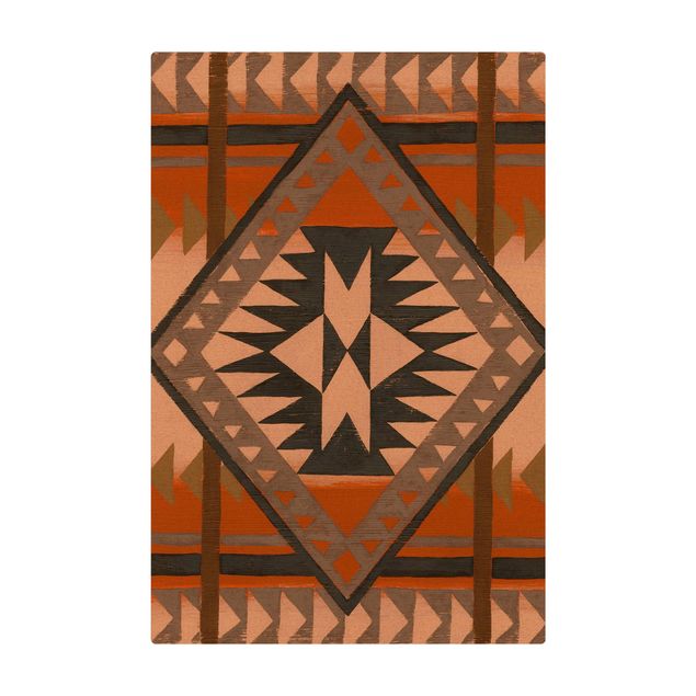 Cork mat - Peruvian Ethno Pattern - Portrait format 2:3