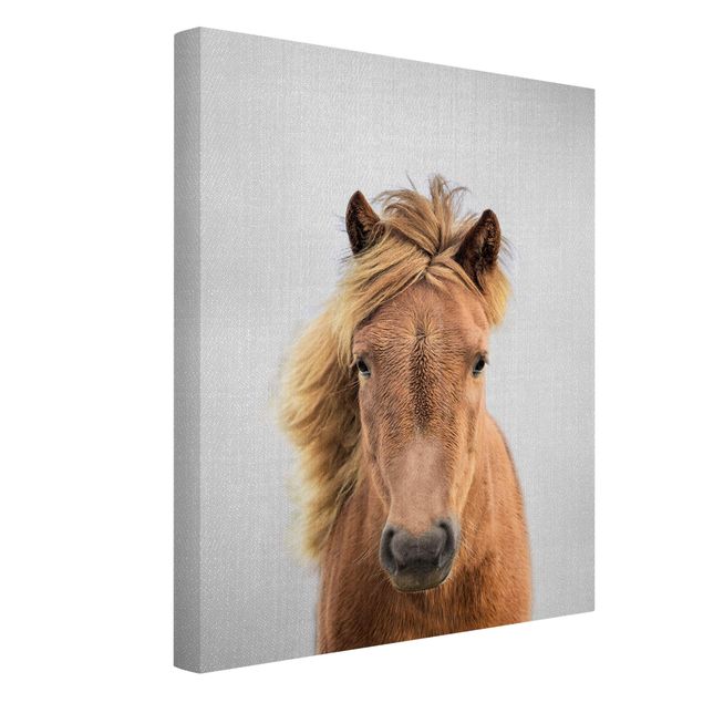 Canvas print - Horse Pauline - Portrait format 3:4