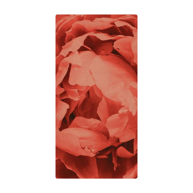 large area rugs Peony Blossom Coral