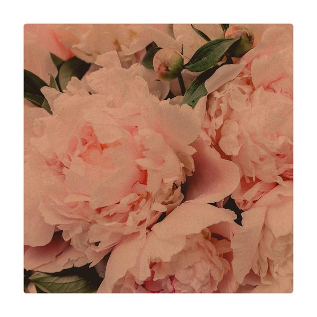 Country rugs Peonies Light Pink