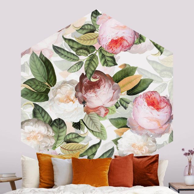 Wallpapers Peonies With Leaves
