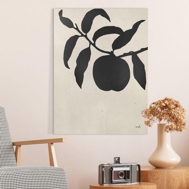 Canvas print - Peach branch II - Portrait format3:4