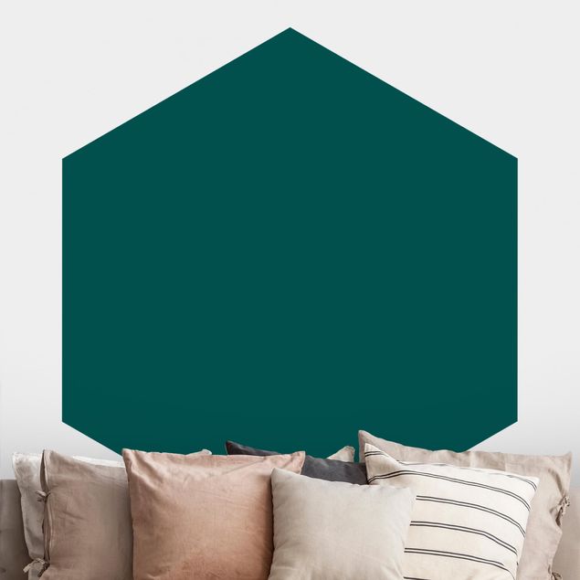 Hexagonal wallpapers Pine Green