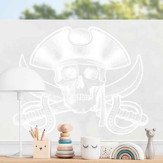 Window film - Pirate Logo