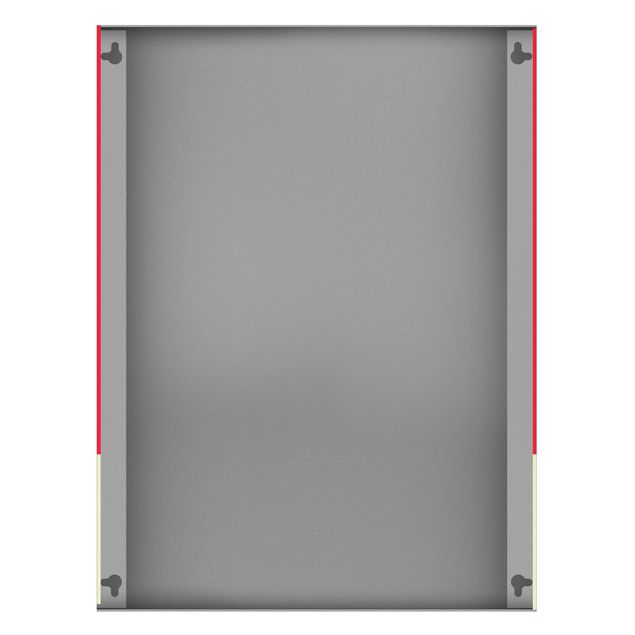 Magnetic memo board - Pixel Text Grow Up In Red - Portrait format 3:4