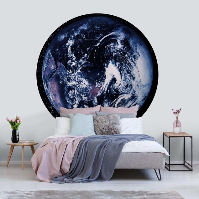 Self-adhesive round wallpaper - Planet Earth