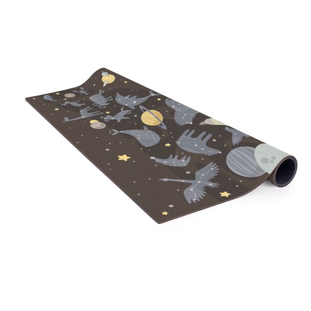 Large rugs Planets With Zodiac And Rockets