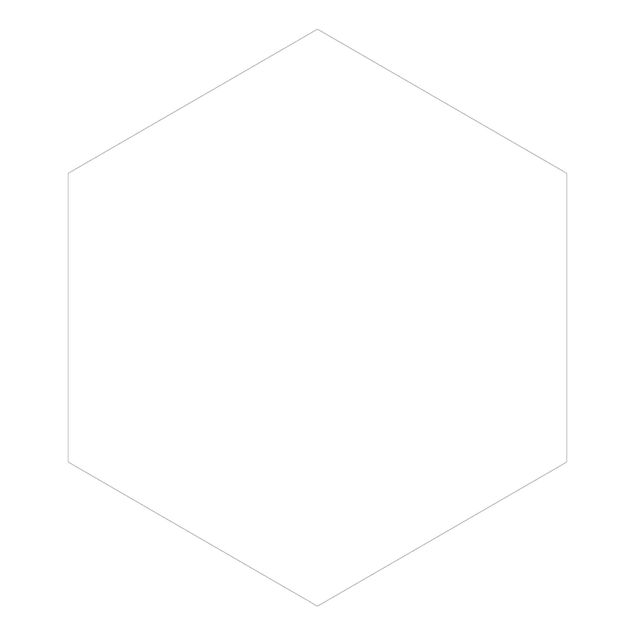 Self-adhesive hexagonal pattern wallpaper - Polar White