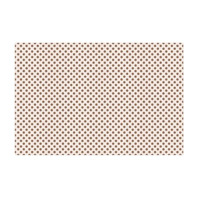 Cork mat - Dots Grey On White - Landscape format 3:2