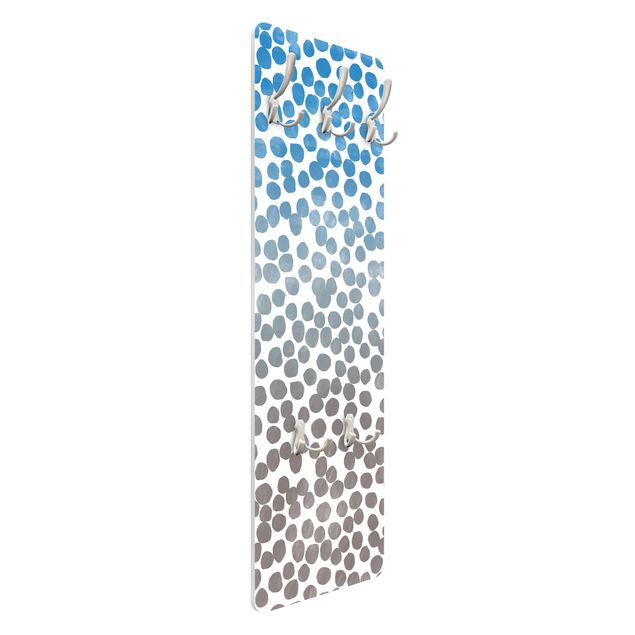 Coat rack - Dot pattern Blue Gray - Colour gradient