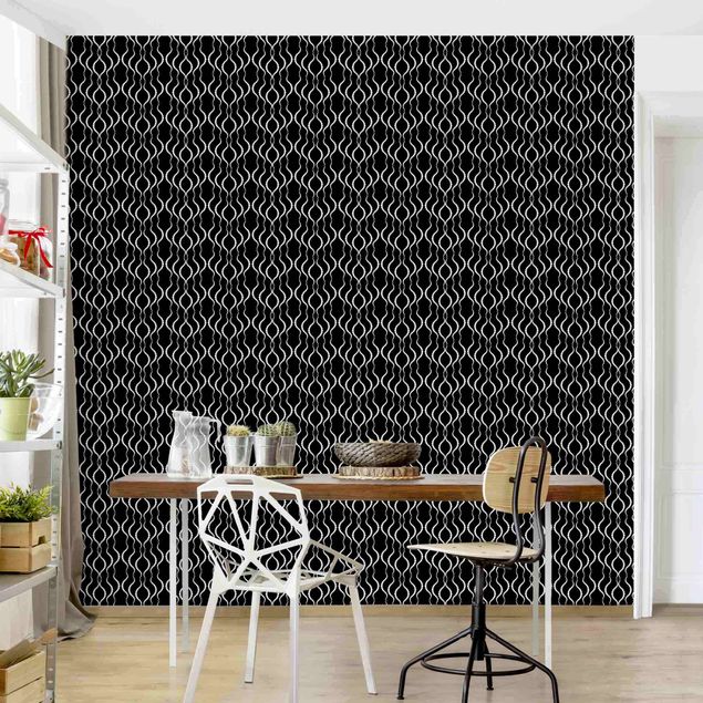Wallpaper - Dot Pattern In Black