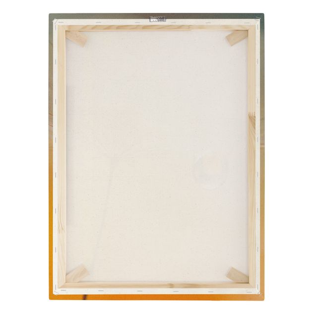 Natural canvas print - Dandelion In Orange - Portrait format 3:4