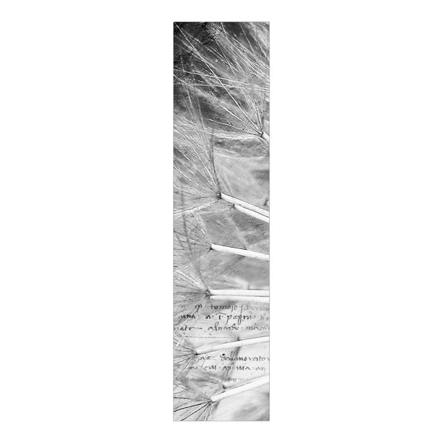Sliding panel curtains set - Dandelion Black & White