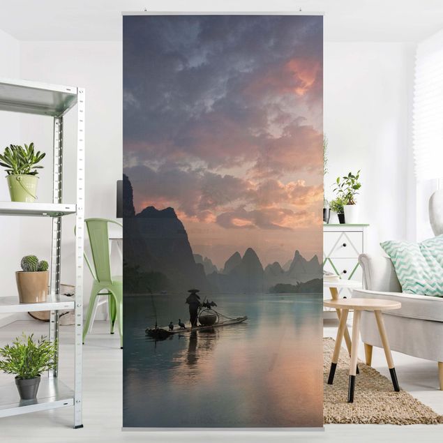 Room divider - Sunrise Over Chinese River