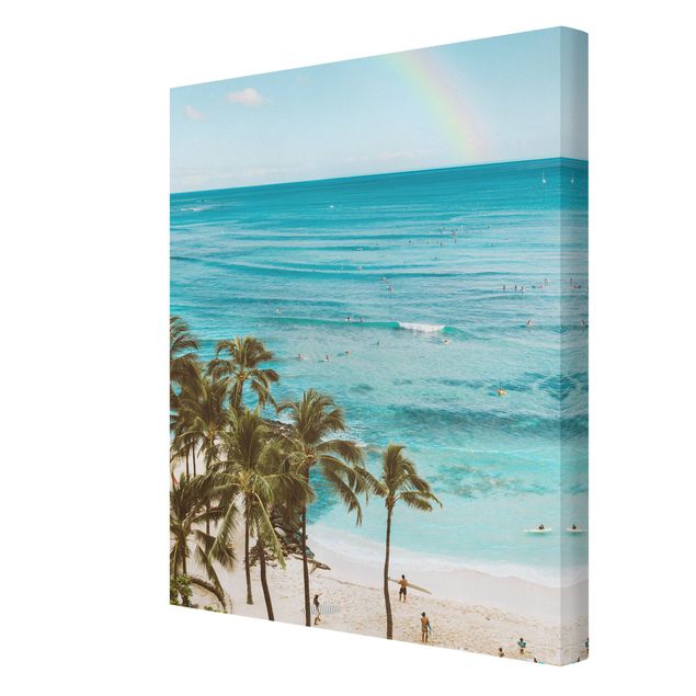 Canvas print - Rainbow In Paradise - Portrait format 3:4