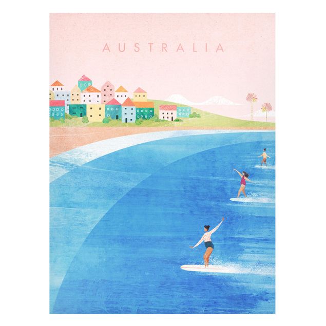 Magnetic memo board - Travel poster - Australia