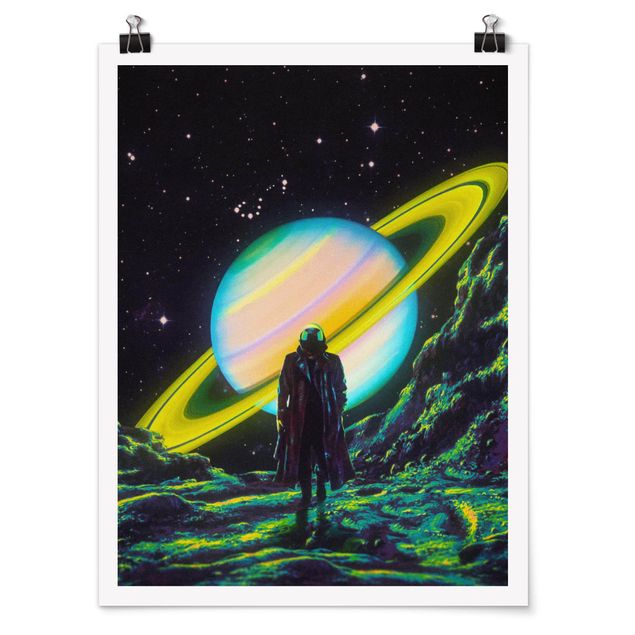Poster art print - Retro Collage - The Arrival