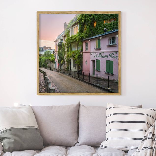 Framed poster - Rose Coloured Twilight In Paris