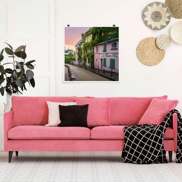 Poster - Rose Coloured Twilight In Paris