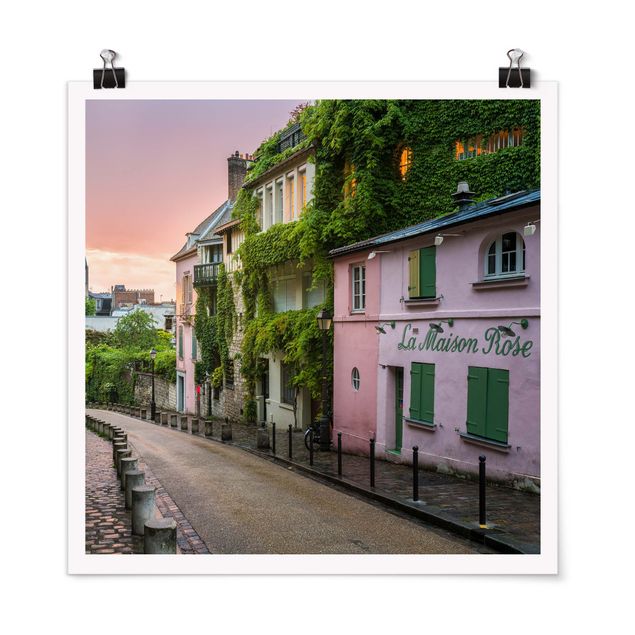 Poster - Rose Coloured Twilight In Paris