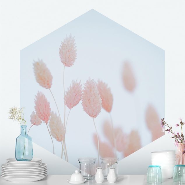 Wallpapers Grass Tips In Pale Pink