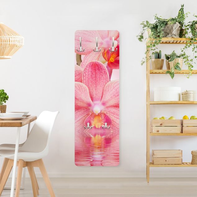 Coat rack - Light Pink Orchid On Water