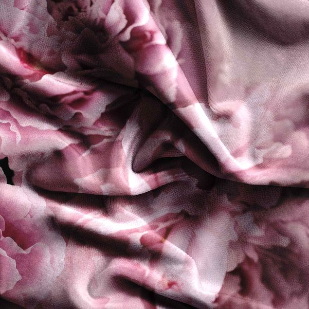country curtains Pink Peonies