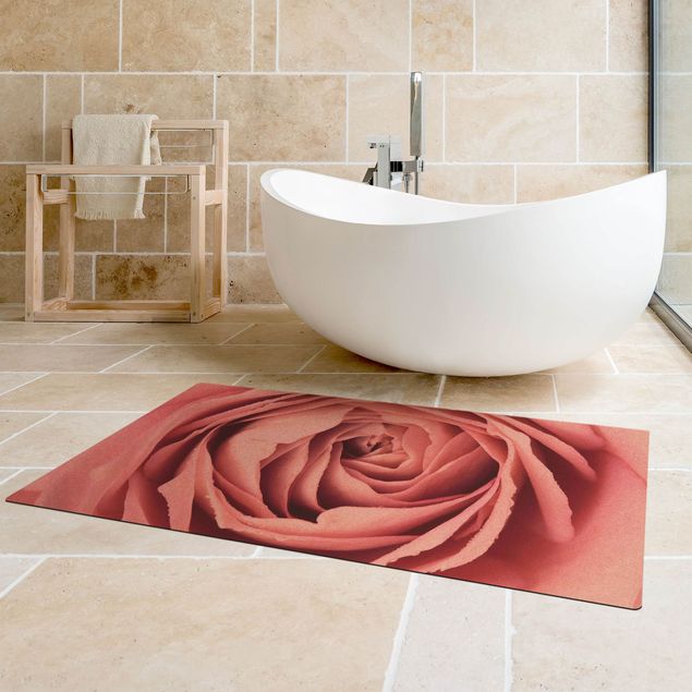Floral rugs Pink Rose Blossom