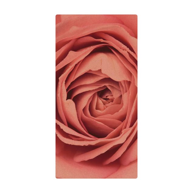 Farmhouse rugs Pink Rose Blossom