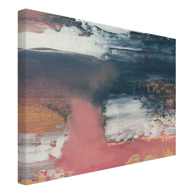 Canvas print gold - Pink Storm With Gold