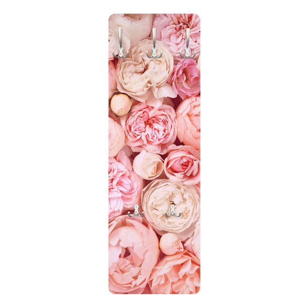 Coat rack - Roses Rosé Coral Shabby