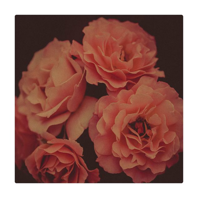 Cork mat - Paradisical Roses - Square 1:1