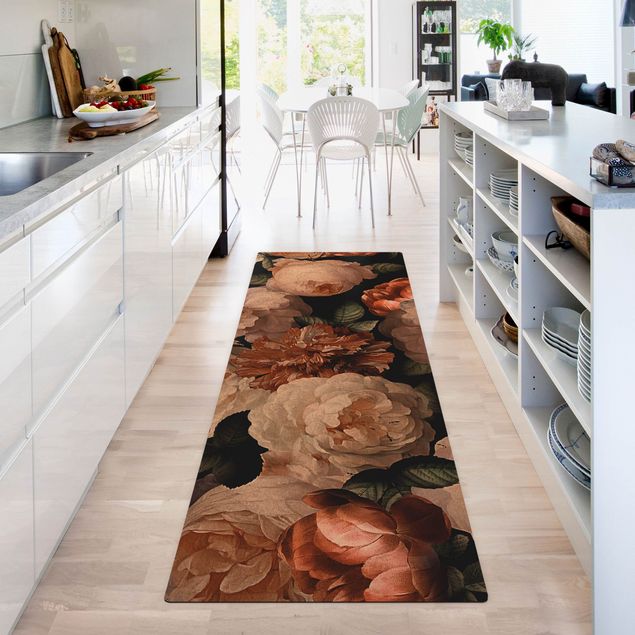 contemporary rugs Red Roses With White Roses