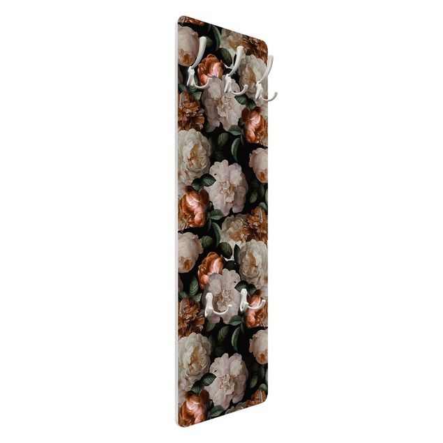 Coat rack - Red Roses With White Roses
