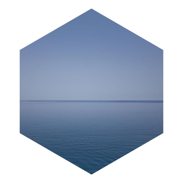 Self-adhesive hexagonal pattern wallpaper - Calm Ocean At Dusk
