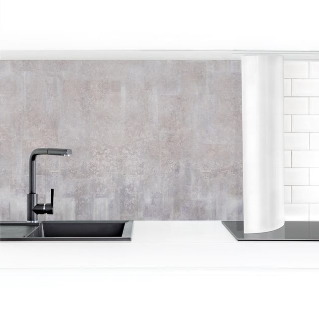 Kitchen wall cladding - Rustic Concrete Pattern Grey
