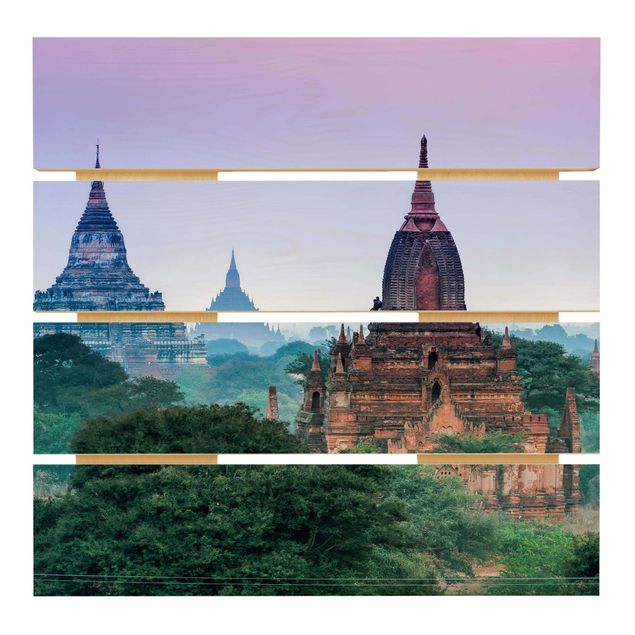 Print on wood - Temple Grounds In Bagan