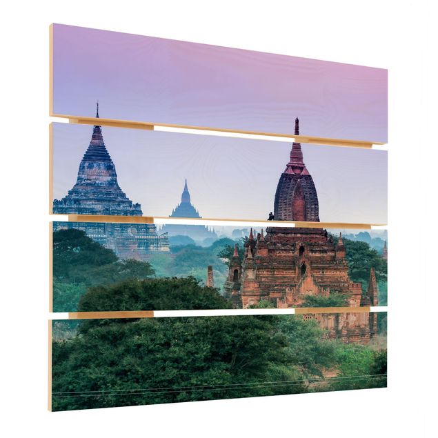 Print on wood - Temple Grounds In Bagan