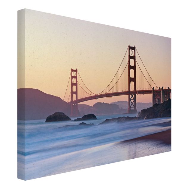 Natural canvas print - San Francisco Romance - Landscape format 4:3