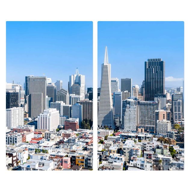 Stove top covers - San Francisco Skyline
