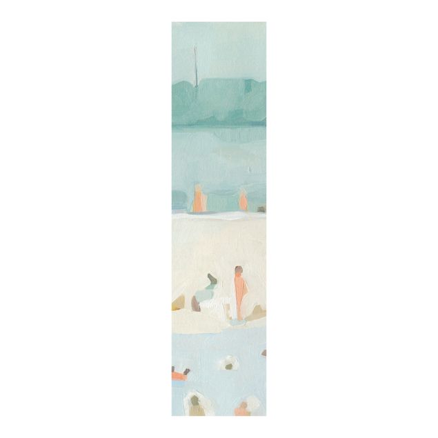 Sliding panel curtains set - Sandbank In The Sea I