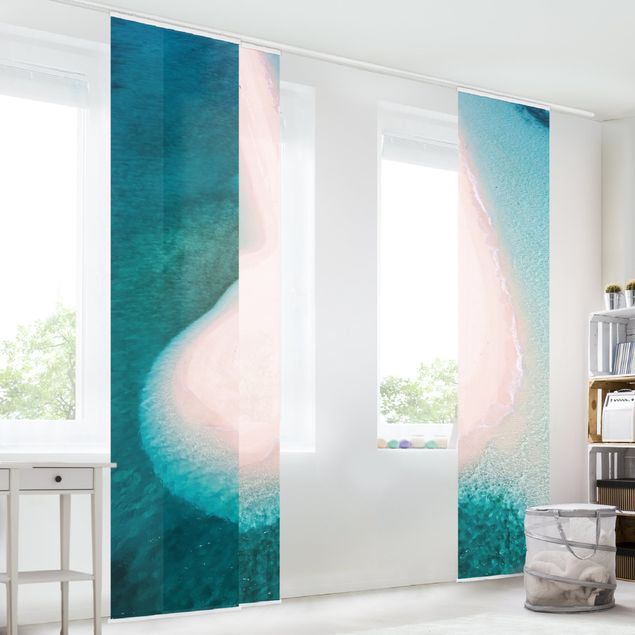 Sliding panel curtain - Sandbank In The Ocean