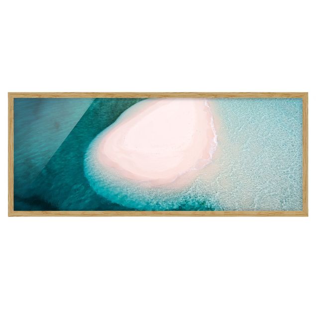 Framed poster - Sandbank In The Ocean