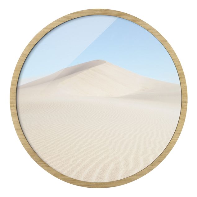 Circular framed print - Sand Hill
