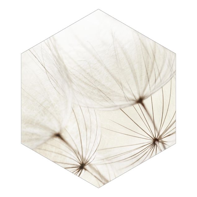 Self-adhesive hexagonal pattern wallpaper - Gentle Grasses