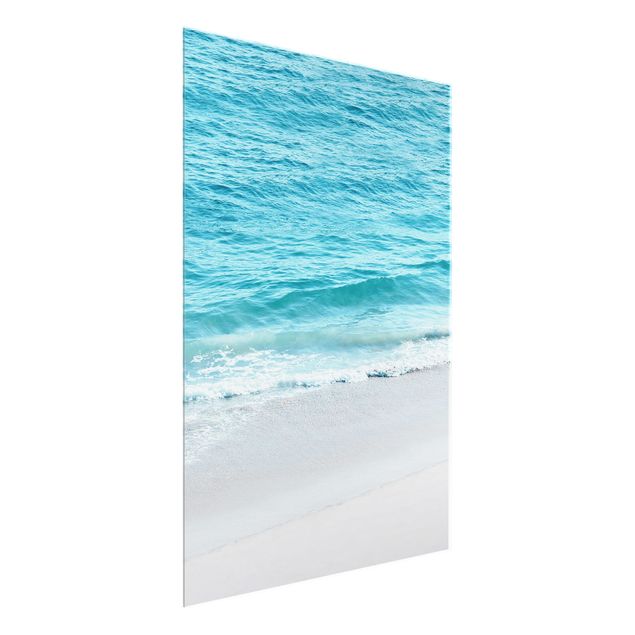 Glass print - Gentle Waves In Malibu