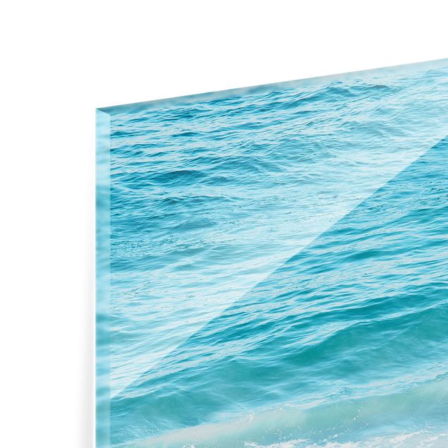 Glass print - Gentle Waves In Malibu